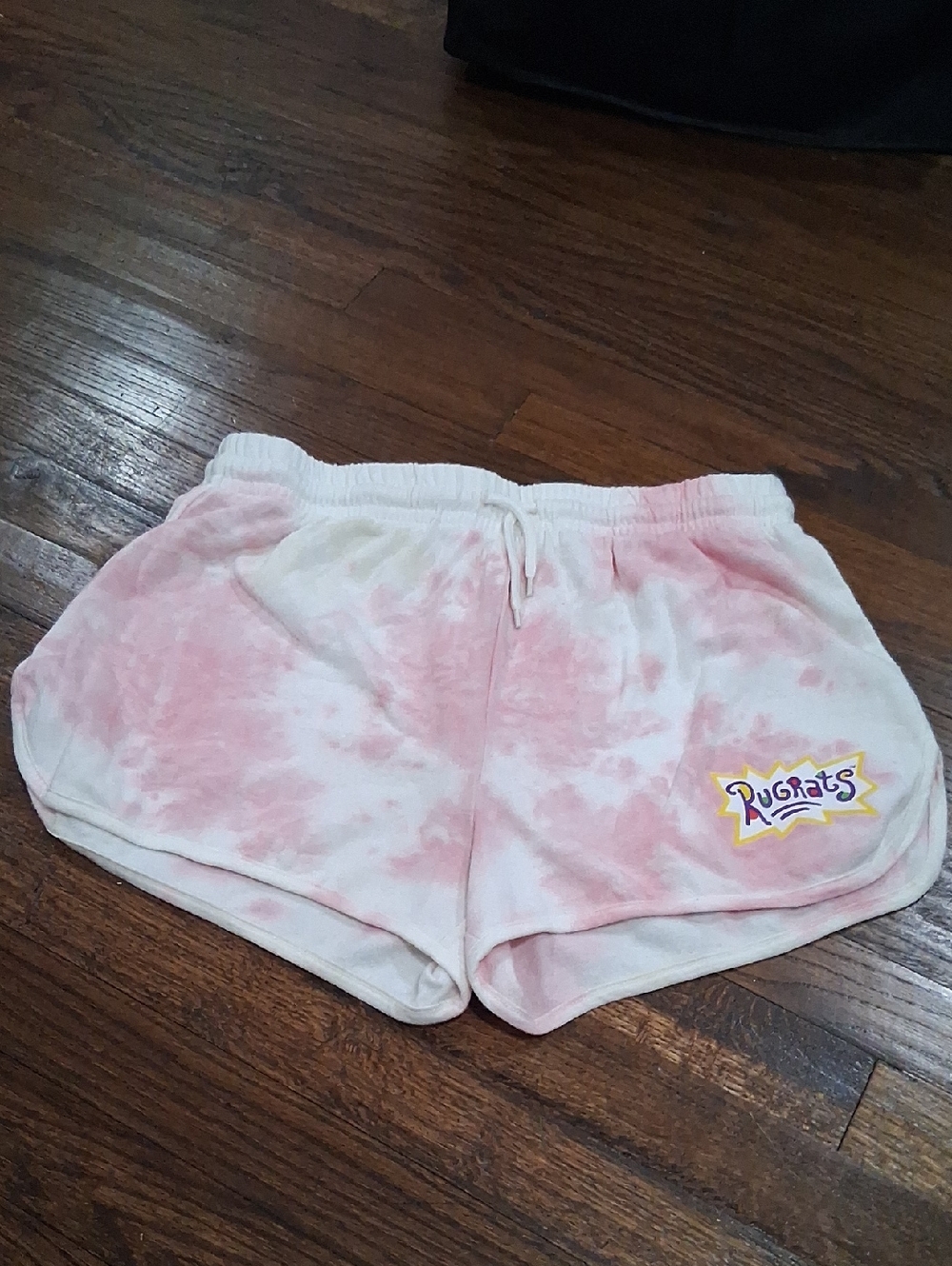 Pink Tie-Dye Girls' Shorts Rugrats Xl